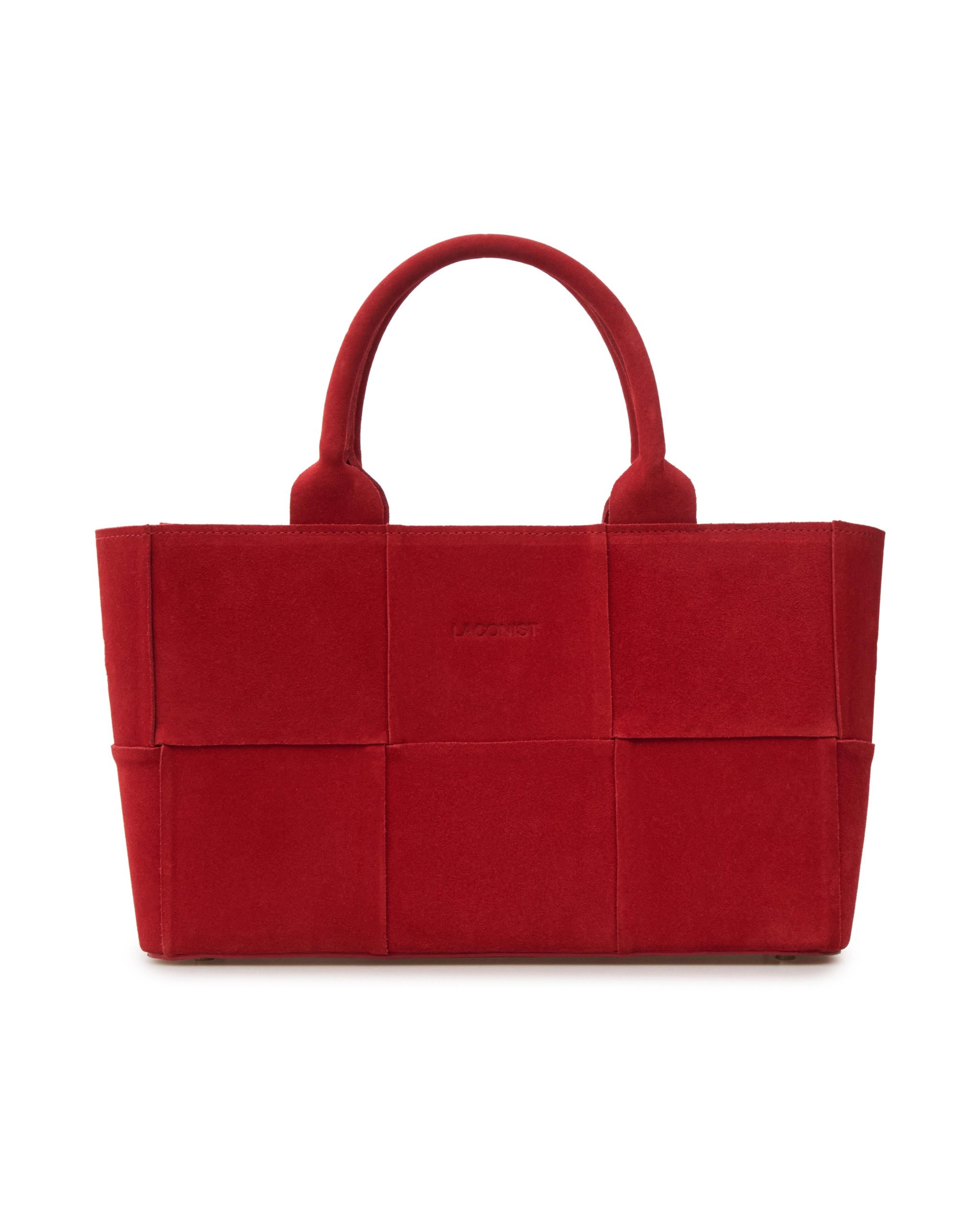 СУМКА У ФОРМІ КУБ ІЗ ЗАМШІ BRIGHT RED